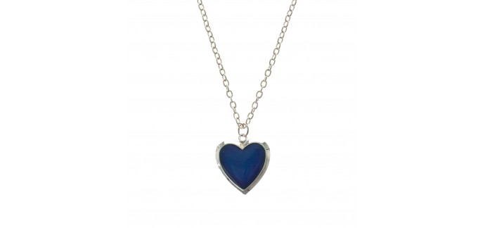 Claire's: Collier médaillon coeur changeant de couleur à 2,99€ au lieu de 5,99€