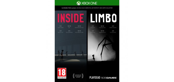 Base.com: Jeu Xbox One Inside-Limbo Double Pack à 15€ au lieu de 34,64€
