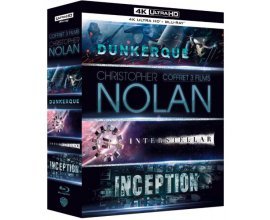 Amazon: Coffret Christopher Nolan 3 Films : Dunkerque / Interstellar / Inception en Blu-Ray 4K à 44,99€