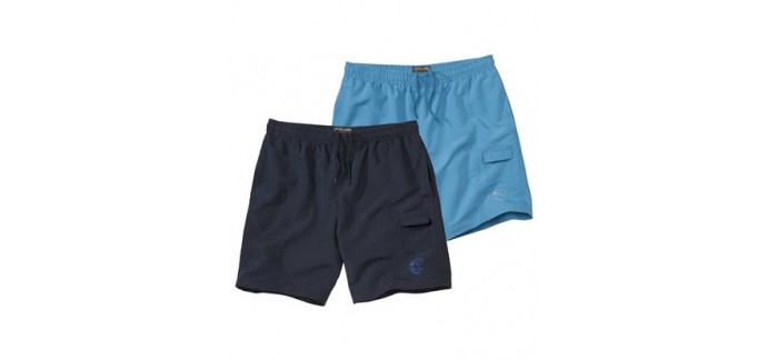 Atlas for Men: Lot de 2 Shorts Pacific Surf à 17,95€ au lieu de 36€