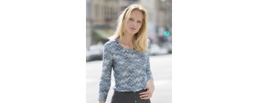 Damart: Tee-shirt maille jacquard à 12,20€ au lieu de 34,99€  