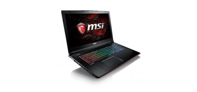 Cdiscount: MSI PC Portable Gamer GE72MVR 7RG(Apache Pro)-054XFR 17,3" FHD à 1499,99€ au lieu de 1799€