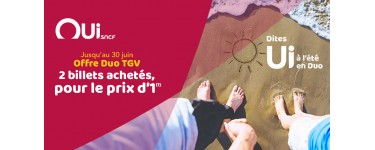 SNCF Connect: 2 billets de train achetés pour le prix d'1