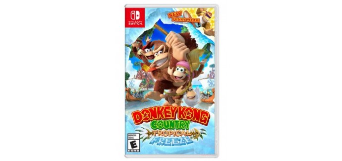Micromania: Jeu NINTENDO Switch - Donkey Kong Country : Tropical Freeze, à 64,99€ + Porte-clefs Exclusif Offert 