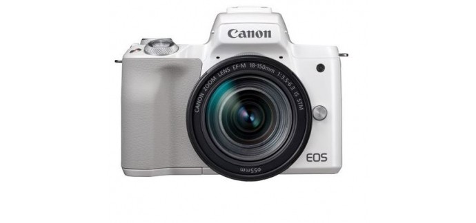 Canon: Appareil Photo - CANON Boîtier EOS M50 + Objectif EF-M 18-150mm Blanc, à 909,99€ au lieu de 959,99€