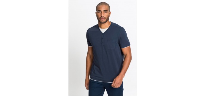 Bonprix: T-shirt style double épaisseur Regular Fit à 6,99 au lieu de 8,99€