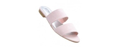 Bonprix: Mules femme brides à empiècement élastique talon carré rose d'une valeur de 8,99€ au lieu de 17€