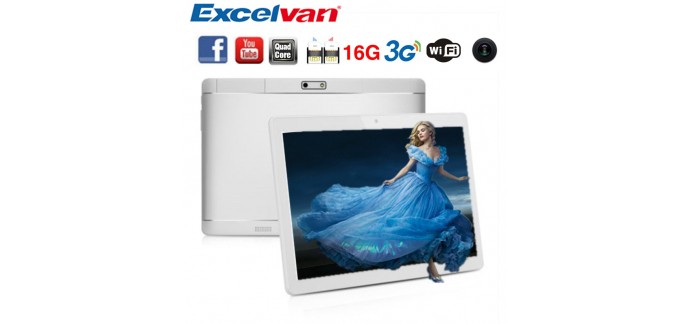 eBay: Tablette PC Excelvan 10.1” Android 6.0 Quad Core 16GB à 55,99€ au lieu de 79,99€
