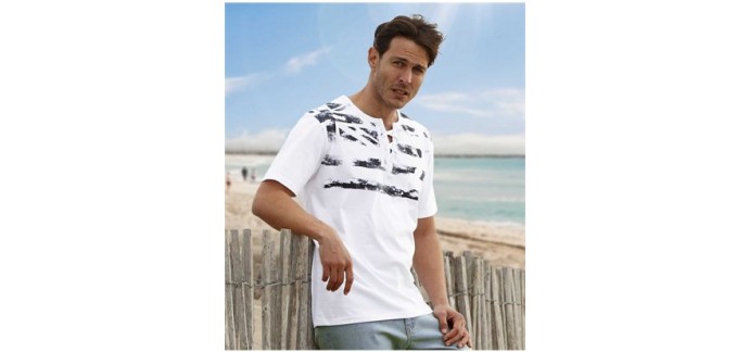 Atlas for Men: Tee-shirt à lacet Usa à 7,95€ au lieu de 17,90€