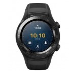 eGlobal Central: Montre Connectée - HUAWEI Smart Watch 2 4G LEO-DLXX Carbone Noir, à 254,99€ au lieu de 424,99€