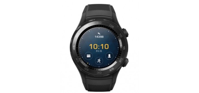 eGlobal Central: Montre Connectée - HUAWEI Smart Watch 2 4G LEO-DLXX Carbone Noir, à 254,99€ au lieu de 424,99€