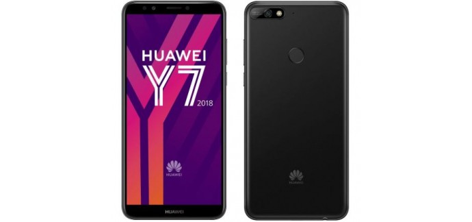 Auchan: Smartphone - HUAWEI Y7 2018 16 Go Noir, à 169,9€ au lieu de 199,9€ [via ODR]