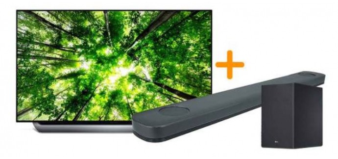 Iacono: Pack TV/Vidéo - LG OLED55C8 + Barre de son SK9Y, à 2389€ au lieu de 3289€