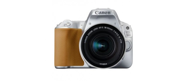 Canon: Appareil Photo WiFi - CANON EOS 200D Argent + Objectif EF-S 18-55mm, à 603,99€ au lieu de 653,99€