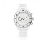 MATY: Montre femme chronographe en céramique blanc d'une valeur de 219,45€ au lieu de 399€