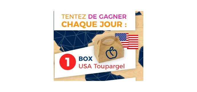 Toupargel: 1 BOX USA Toupargel et 1 Smartbox 3 jours d'évasion gourmande à gagner chaque jour