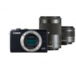 Canon: Appareil Photo Hybride - CANON EOS M100 Noir + 2 Objectifs, à 679,99€ au lieu de 729,99€