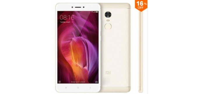 Banggood: Smartphone - XIAOMI Redmi Note 4 Global Edition 32 Go Gold, à 137,67€ au lieu de 163,49€ 