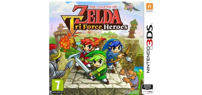 Micromania: Jeu NINTENDO 3DS - The Legend of Zelda Tri Force Heroes, à 19,99€ au lieu de 21,99€