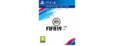 Zavvi: Jeu PS4 - FIFA 19 Champions Edition, à 86,99€ au lieu de 92,79€
