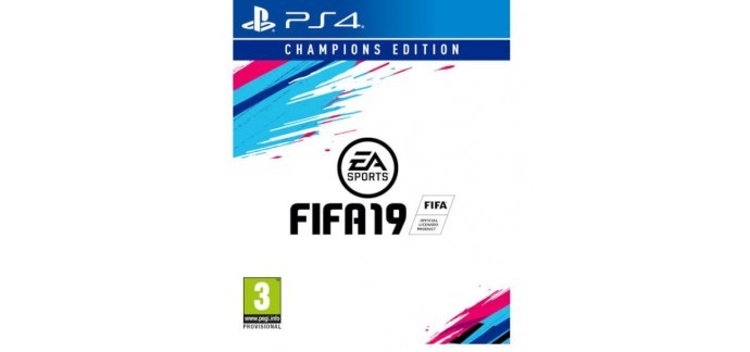 Zavvi: Jeu PS4 - FIFA 19 Champions Edition, à 86,99€ au lieu de 92,79€