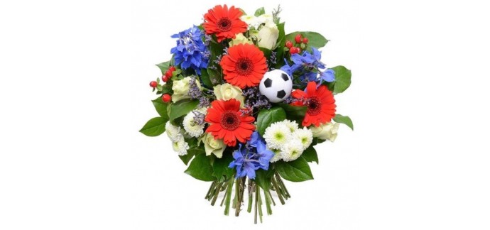 Florajet: 5€ offerts sur votre bouquet Coupe du monde