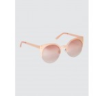 BZB: Lunettes de soleil femme cat eyes verres teintées rose d'une valeur de 4,99€ au lieu de 9,99€
