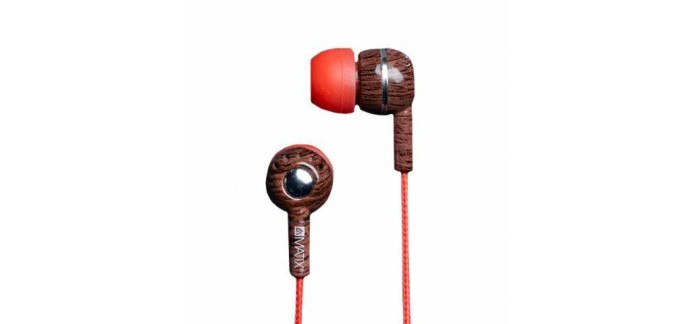 Go Sport: Ecouteurs intra-auriculaires avec micro MATIX Hangover Woodb à 19€ au lieu de 39€