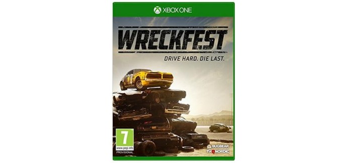 Base.com: Jeu Xbox One - Wreckfest à 46,19€ au lieu de 63,51€