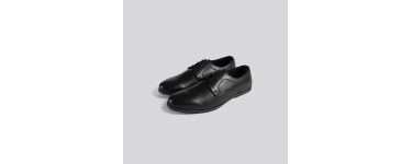 Jules: Chaussures urbaines noir en cuir lisse homme au prix de 21€ au lieu de 69,99€