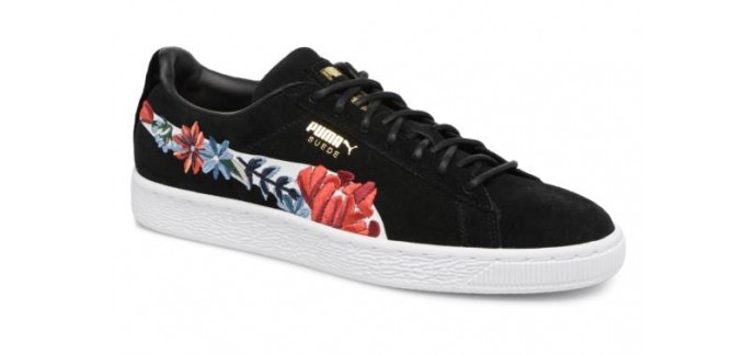 Sarenza: Puma Suede femme noir à broderie Hyper Embelished au prix de 54€ au lieu de 100€