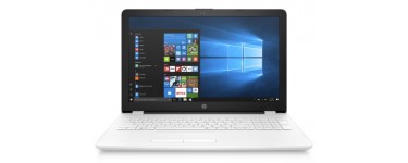 Hewlett-Packard (HP): PC Portable - HP 15-bs005nf Blanc, à 549€ au lieu de 599€