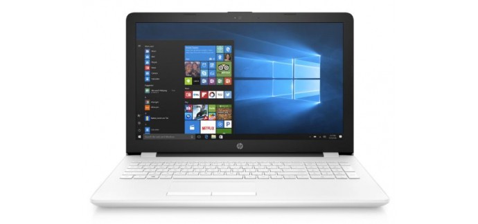 Hewlett-Packard (HP): PC Portable - HP 15-bs005nf Blanc, à 549€ au lieu de 599€