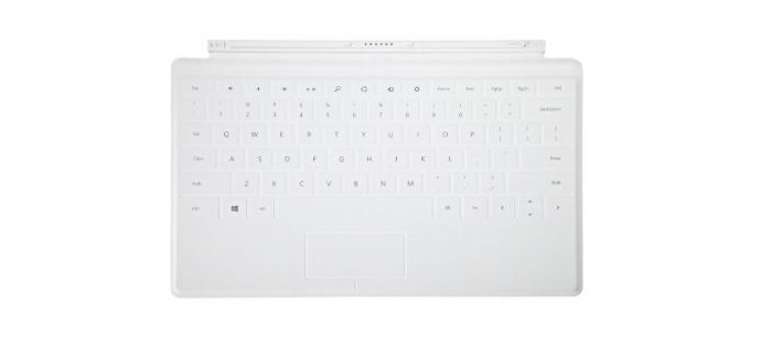 Pixmania: Clavier QWERTY - MICROSOFT Touch Cover Blanc, à 18,48€ au lieu de 28,08€