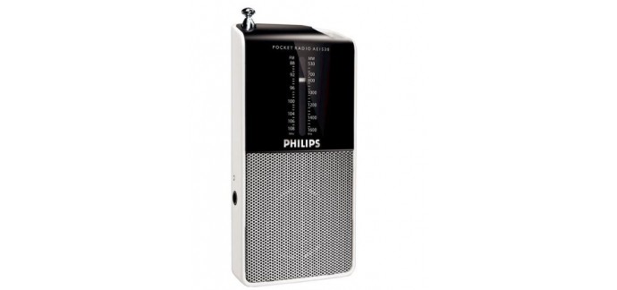 Son-Vidéo: Radio Portable - PHILIPS AE1530, à 14€ au lieu de 17,9€