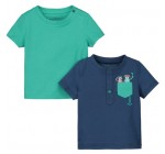 Auchan: In Extenso Lot de 2 T-shirts manches courtes bébé garçon à 3,99€ au lieu de 9,99€