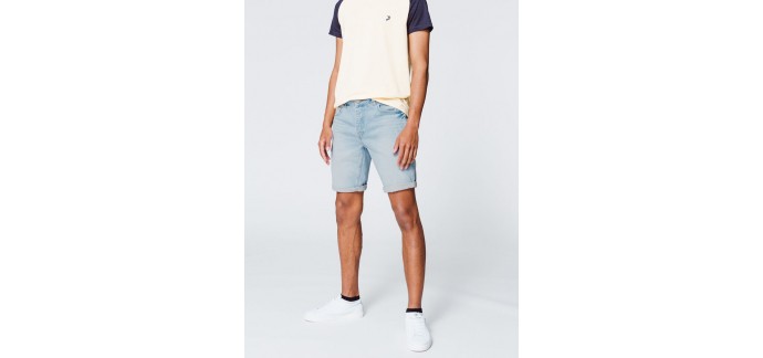 BZB: Bermuda en denim clair à 29,99€ au lieu de 39,99€