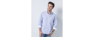 Damart: Chemise pur coton rayée tissé-teint à 14,99€ au lieu de 29,99€