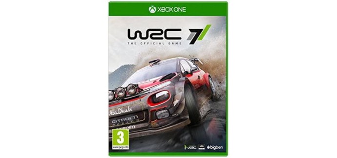Base.com: Jeu  Xbox One - WRC 7 - The Official Game à 29,86€ au lieu de 63,51€