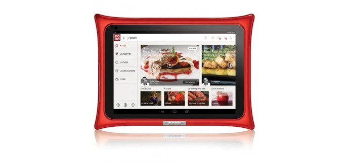 Auchan: Tablette Android V4 Rouge - QOOQ à 199€ au lieu de 249€