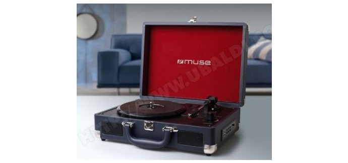 Ubaldi: Platine Vinyle USB - MUSE MT-101DB, à 56€ au lieu de 119€