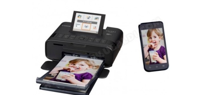 Ubaldi: Imprimante Photo - CANON Selphy CP-1300 Noir, à 122€ au lieu de 139€