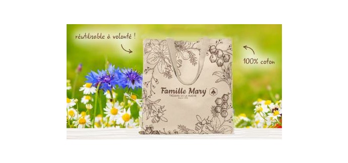 Famille Mary: Un tote bag en coton offert dès 19 € d'achat