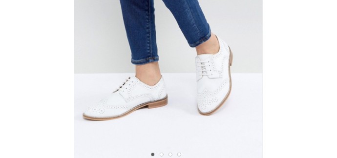 ASOS: Chaussures femme richelieu en cuir à lacets au prix de 28,99€ au lieu de 48,99€