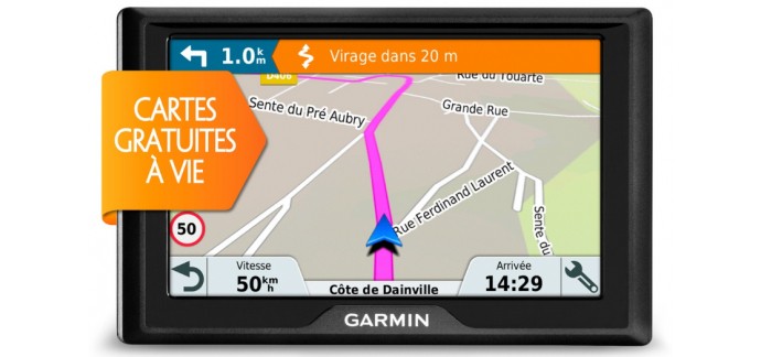 Mistergooddeal: GPS Garmin DRIVE 40 LM à 79,95€ au lieu de 139,99€