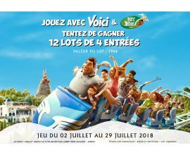 Voici: 12 × 4 entrées pour le parc Astérix à gagner