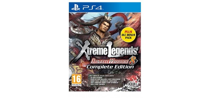 Base.com: Jeu PS4 - Dynasty Warriors 8 Xtreme Legends Complete Edition, à 18,31€ au lieu de 57,74€