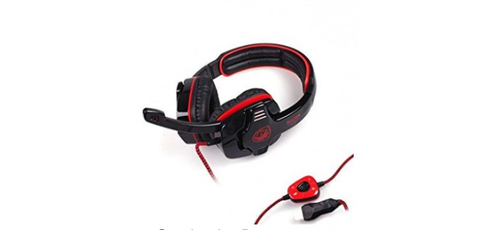 Amazon: Gaming Headset Sades SA901 son Surround 7.1 USB pour PC portable à 21,14€ au lieu de 40,25€