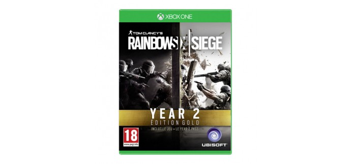 TopAchat: Jeu Xbox One - Rainbow Six Siege - Edition Gold Year 2 à 24,99€ au lieu de 49,90€