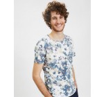 IZAC: T-shirt col rond imprimé fleur à 23€ au lieu de 45,99€